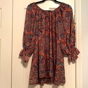 Paisley Print Boho Blouse Paani Luv